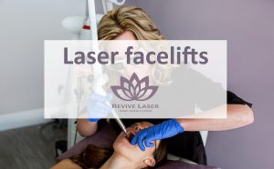 woman receiving laser facial treatment | Revive Laser